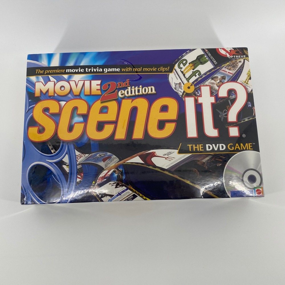Mattel Scene It Movie 2nd Edition The DVD Game Trivia Board Game New Sealed